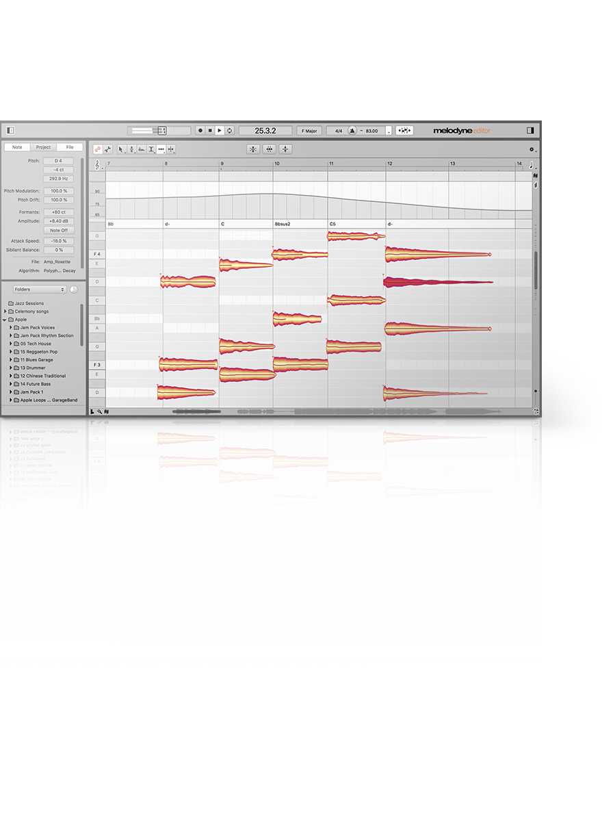 Melodyne 5 Editor Melodyne 5 Editor