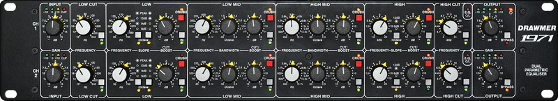 Drawmer 1971 Dual 4-band Parametric EQ