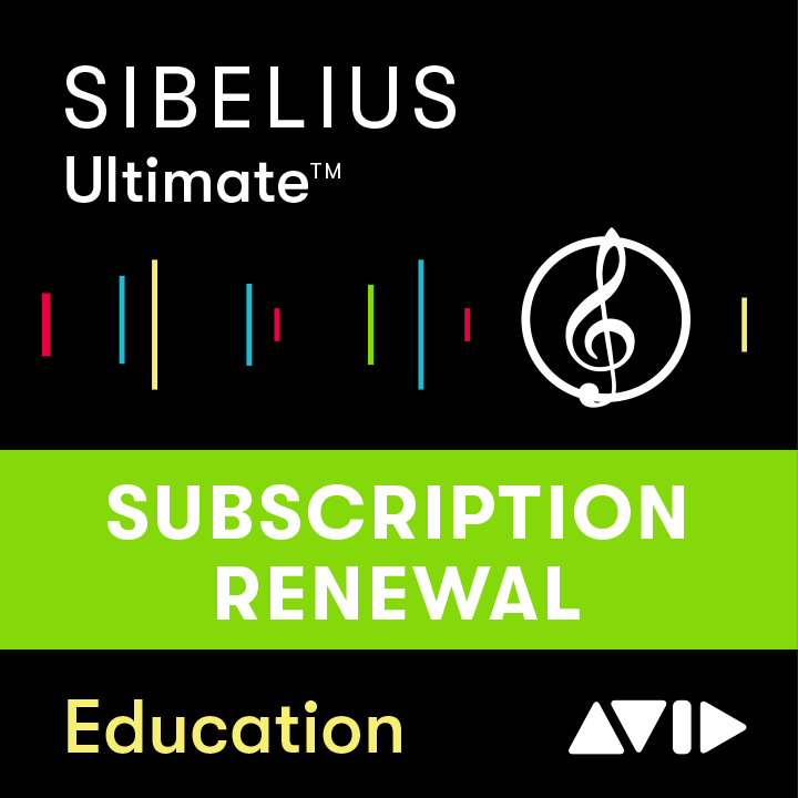 Sibelius | Ultimate 1-Year EDU Student/Teacher Subscription RENEWAL