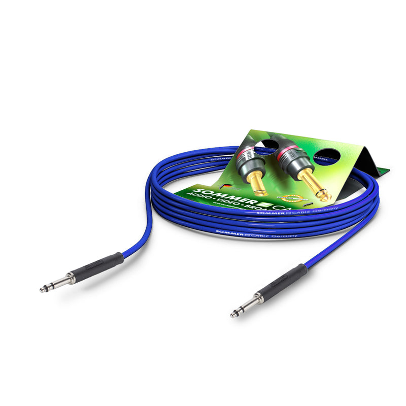 Sommer Patch cable, TT-Phone SC-Goblin, 2 x 0,1 mm2 | TT-Phone / TT-Phone, NEUTRIK 1,00m | blue