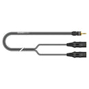 Sommer Stereo split cable SC-Onyx, 1 x 0,25 mm2 | XLR / mini-jack, HICON 2,50m | black