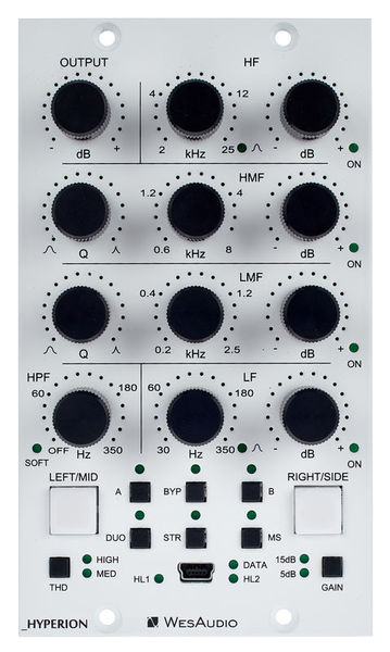 WES Audio Hyperion NG500/500 Series Parametric EQ