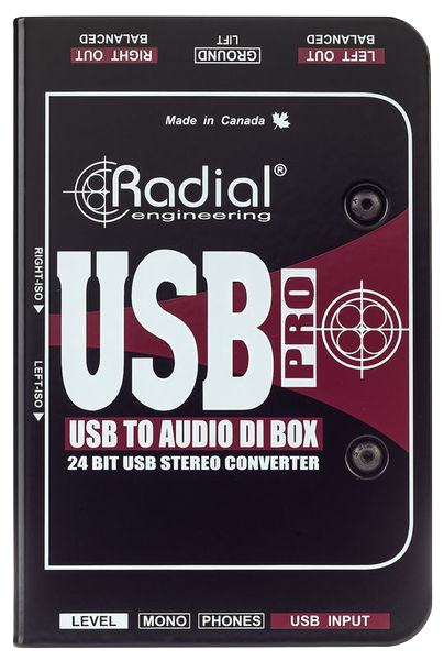 Radial Engineering USB-Pro Stereo USB DI box