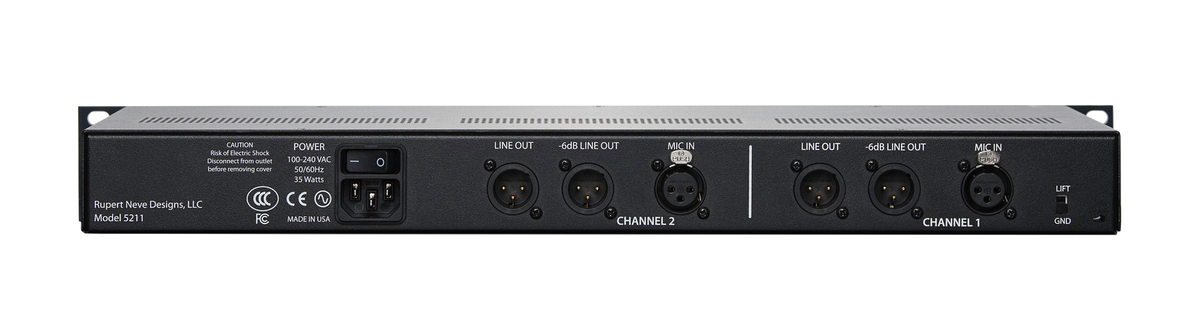 Rupert Neve Designs 5211 2-Channel Mic Pre