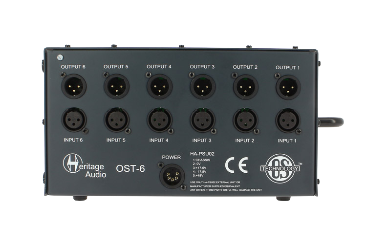 Heritage Audio OST-6 500 Series 6-slot rack