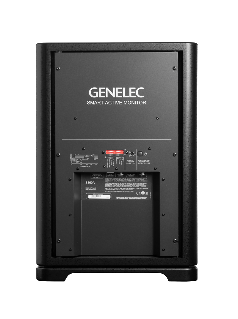 Genelec S360A SAM Studio Monitor Black + Free GLM kit per pair
