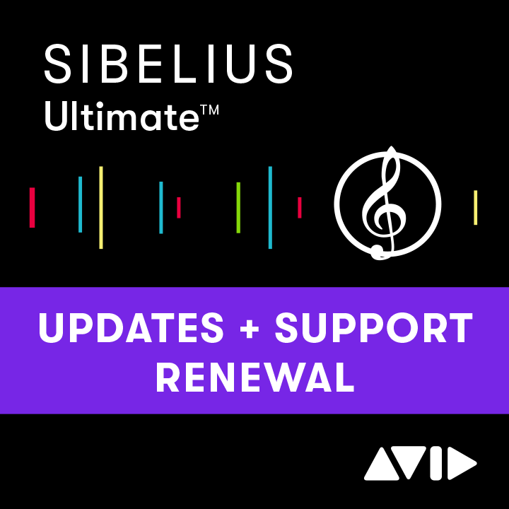 Sibelius | Ultimate 3-Year Software Updates + Support Plan RENEWAL