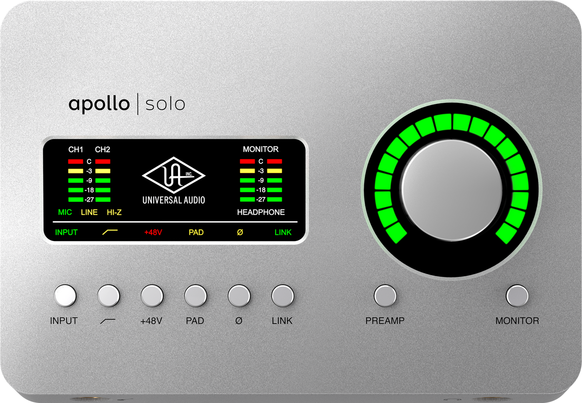 DTM・DAW Universal Audio Apollo Solo thunderbolt apollo_solo_top_7a11f058-1625-